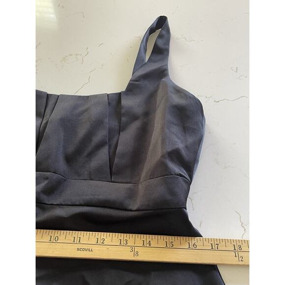 Calvin Klein Satin Maxi Dress Black XS Sleeveless Sweetheart Neckline Formal - Picture 9 of 14